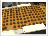 Extruded truffles production